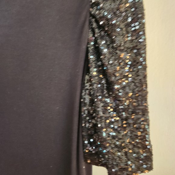 Rachel Roe Cocktail blouse with sequin sleeves. Size M - Picture 3 of 4